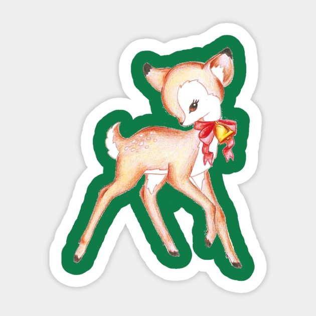 Deer Sticker by Louielei